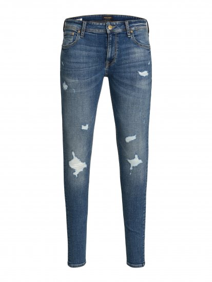 Jack & Jones Liam 101 Skinny Blue Denim - Τζιν και παντελόνια - Aνδρικα τζιν παντελόνια μεγάλα μεγέθη