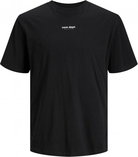 Jack & Jones JCOEDITION BERLIN T-Shirt Black - Μακό μπλουζάκια - Aνδρικά μπλουζεσ μεγάλα μεγέθη