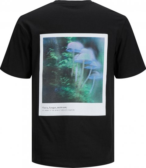 Jack & Jones JCOEDITION BERLIN T-Shirt Black - Μακό μπλουζάκια - Aνδρικά μπλουζεσ μεγάλα μεγέθη