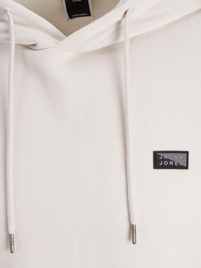 Jack & Jones JCOKING SWEAT HOOD Light Gray - φούτερ/Φούτερ με κουκούλα - φούτερ/Φούτερ με κουκούλα ανδρικά μεγάλα μεγέθη 