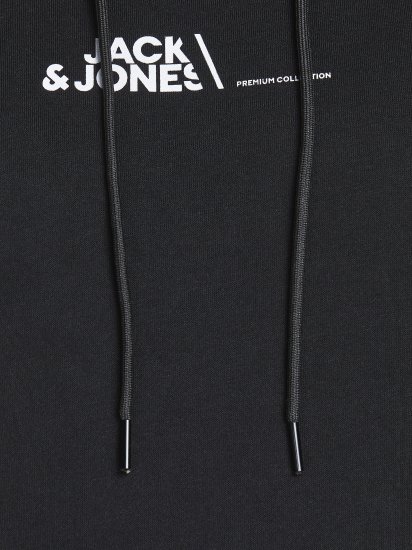 Jack & Jones JPRBLABOOSTER SWEAT Black - φούτερ/Φούτερ με κουκούλα - φούτερ/Φούτερ με κουκούλα ανδρικά μεγάλα μεγέθη 