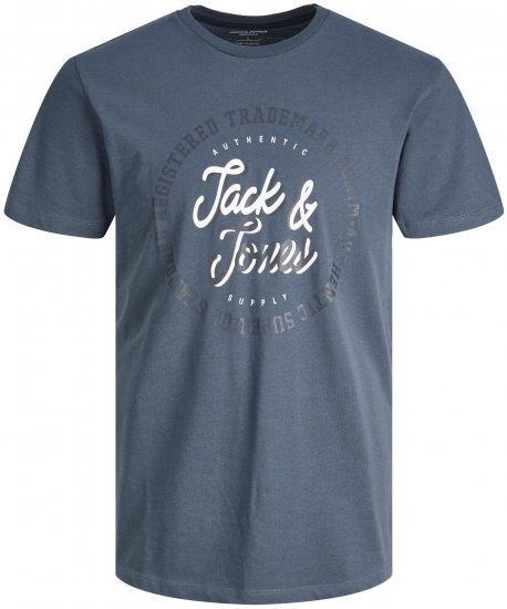 Jack & Jones JJSTAMP TEE Ombre Blue - Μακό μπλουζάκια - Aνδρικά μπλουζεσ μεγάλα μεγέθη