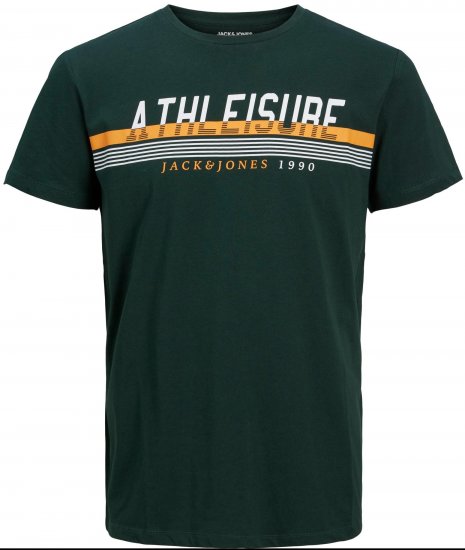 Jack & Jones JJIRON TEE Green - Μακό μπλουζάκια - Aνδρικά μπλουζεσ μεγάλα μεγέθη