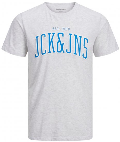 Jack & Jones JJCEMB TEE White - Μακό μπλουζάκια - Aνδρικά μπλουζεσ μεγάλα μεγέθη