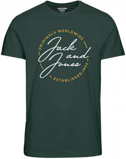 Jack & Jones JORJERRYS TEE Green - Μακό μπλουζάκια - Aνδρικά μπλουζεσ μεγάλα μεγέθη