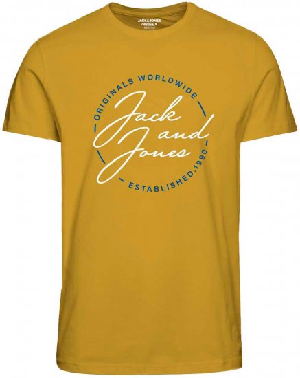 Jack & Jones JORJERRYS TEE Yellow - Μακό μπλουζάκια - Aνδρικά μπλουζεσ μεγάλα μεγέθη