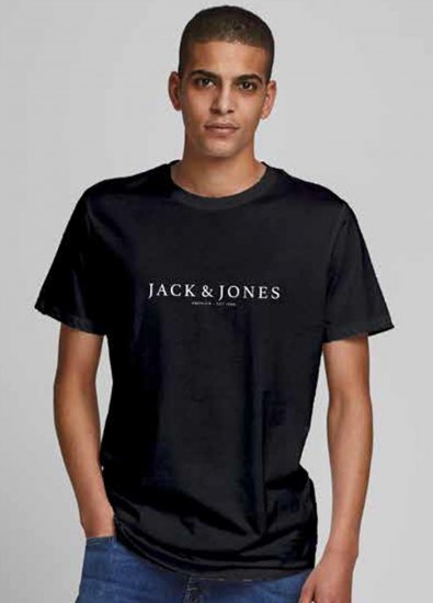 Jack & Jones JPRBLABOOSTER T-shirt Black - Μακό μπλουζάκια - Aνδρικά μπλουζεσ μεγάλα μεγέθη