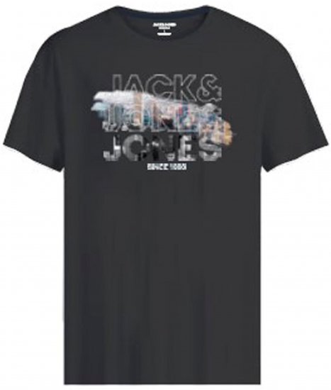 Jack & Jones JCOBOOSTER T-Shirt Black - Μακό μπλουζάκια - Aνδρικά μπλουζεσ μεγάλα μεγέθη