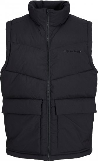 Jack & Jones JORVESTERBRO BODYWARMER Black - Μπουφάν - Aνδρικά μπουφαν μεγάλα μεγέθη