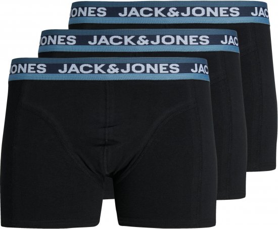 Jack & Jones JACDNA WB TRUNKS 3 PACK Black - Εσώρουχα/Μαγιό - Aνδρικά Εσώρουχα μεγάλα μεγέθη