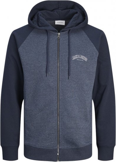 Jack & Jones Ricky Hoodie Navy Blazer - φούτερ/Φούτερ με κουκούλα - φούτερ/Φούτερ με κουκούλα ανδρικά μεγάλα μεγέθη 