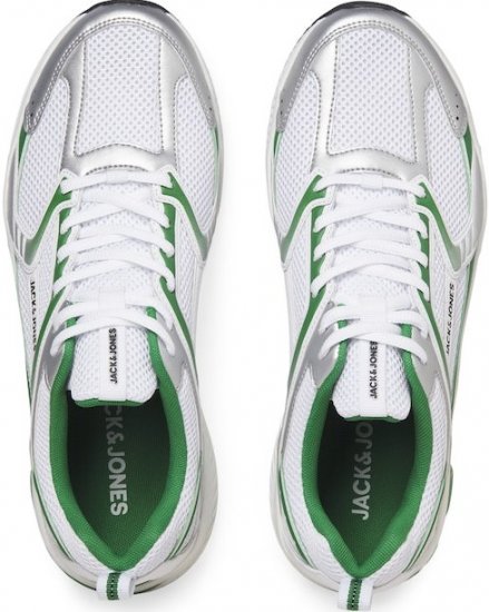Jack & Jones Tokyo Sneakers Bright White/Green - Ανδρικά Παπούτσια 40-52 - 