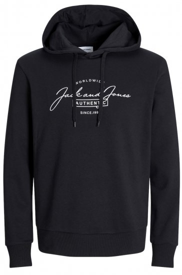 Jack & Jones JJFERRIS SWEAT Hoodie Black - φούτερ/Φούτερ με κουκούλα - φούτερ/Φούτερ με κουκούλα ανδρικά μεγάλα μεγέθη 