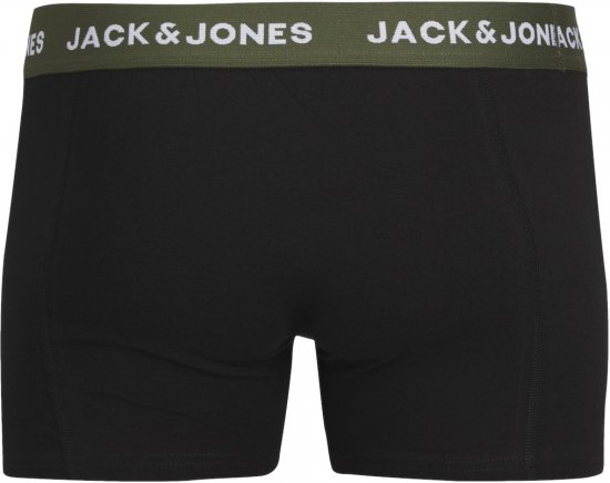 Jack & Jones JACARON Trunks 3-Pack Black - Εσώρουχα/Μαγιό - Aνδρικά Εσώρουχα μεγάλα μεγέθη