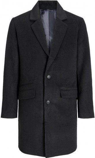 Jack & Jones HAYS Coat Black - Μπουφάν - Aνδρικά μπουφαν μεγάλα μεγέθη