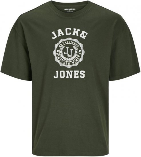Jack & Jones VICTO T-Shirt Kombu Green - Μακό μπλουζάκια - Aνδρικά μπλουζεσ μεγάλα μεγέθη