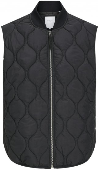 Jack & Jones JJKODA LINER VEST Black - Μπουφάν - Aνδρικά μπουφαν μεγάλα μεγέθη