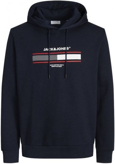 Jack & Jones South Hoodie Navy Blazer - φούτερ/Φούτερ με κουκούλα - φούτερ/Φούτερ με κουκούλα ανδρικά μεγάλα μεγέθη 