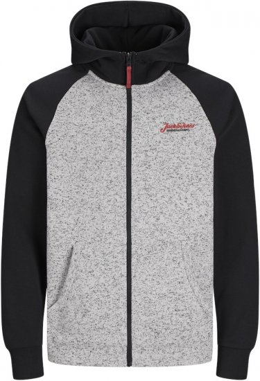 Jack & Jones Erik Hoodie Black - φούτερ/Φούτερ με κουκούλα - φούτερ/Φούτερ με κουκούλα ανδρικά μεγάλα μεγέθη 