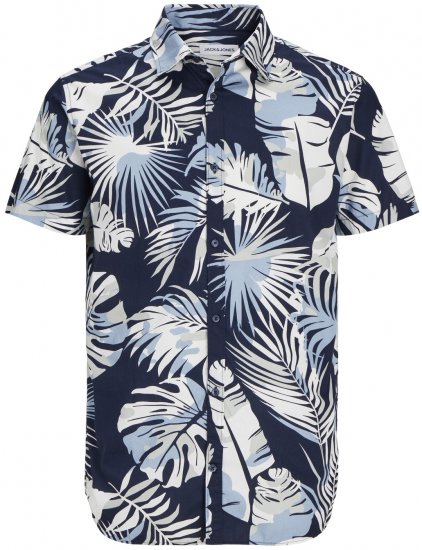 Jack & Jones JOSHUA Floral Shirt Navy Blazer - Πουκάμισα - Aνδρικά πουκαμισα μεγαλα μεγάλα μεγέθη