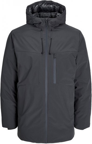 Jack & Jones PAYNE Windproof Parka Dark Grey - Μπουφάν - Aνδρικά μπουφαν μεγάλα μεγέθη