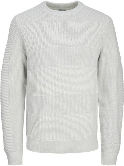 Jack & Jones HUGO Knitted Sweater White - φούτερ/Φούτερ με κουκούλα - φούτερ/Φούτερ με κουκούλα ανδρικά μεγάλα μεγέθη 