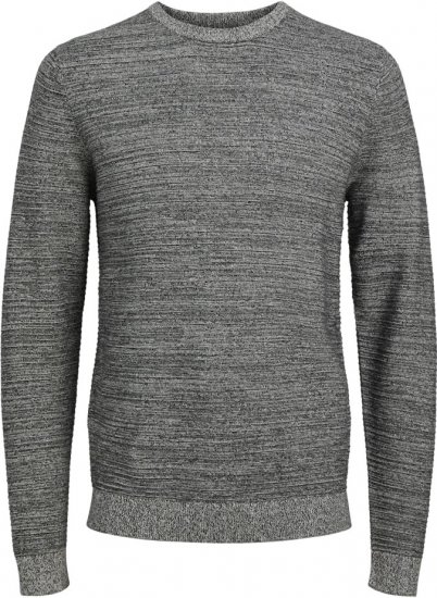 Jack & Jones OTTO Twisted Knitted Sweater Black - φούτερ/Φούτερ με κουκούλα - φούτερ/Φούτερ με κουκούλα ανδρικά μεγάλα μεγέθη 