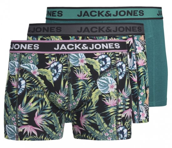 Jack & Jones JACDREW Trunks 3-Pack Multi-Colour - Εσώρουχα/Μαγιό - Aνδρικά Εσώρουχα μεγάλα μεγέθη