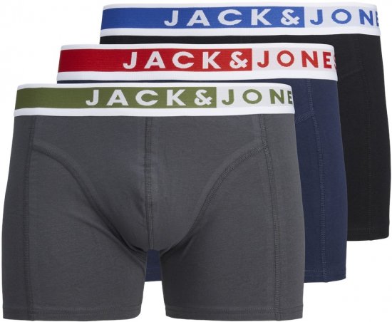 Jack & Jones JACKARIM Trunks 3-Pack Red - Εσώρουχα/Μαγιό - Aνδρικά Εσώρουχα μεγάλα μεγέθη