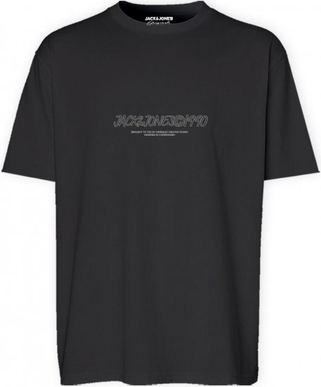 Jack & Jones JORBRONX T-Shirt Black - Μακό μπλουζάκια - Aνδρικά μπλουζεσ μεγάλα μεγέθη