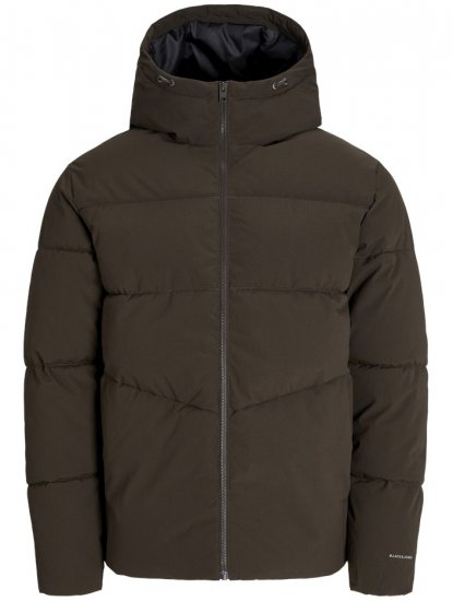 Jack & Jones Global Puffer Jacket Brown - Μπουφάν - Aνδρικά μπουφαν μεγάλα μεγέθη