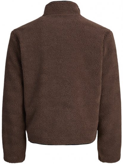Jack & Jones Norrebro Teddy Jacket Deep Mahogany - Μπουφάν - Aνδρικά μπουφαν μεγάλα μεγέθη