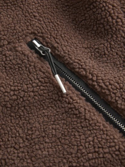 Jack & Jones Norrebro Teddy Jacket Deep Mahogany - Μπουφάν - Aνδρικά μπουφαν μεγάλα μεγέθη