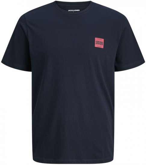 Jack & Jones Brandy Crew Neck T-Shirt Sky Captain - Μακό μπλουζάκια - Aνδρικά μπλουζεσ μεγάλα μεγέθη