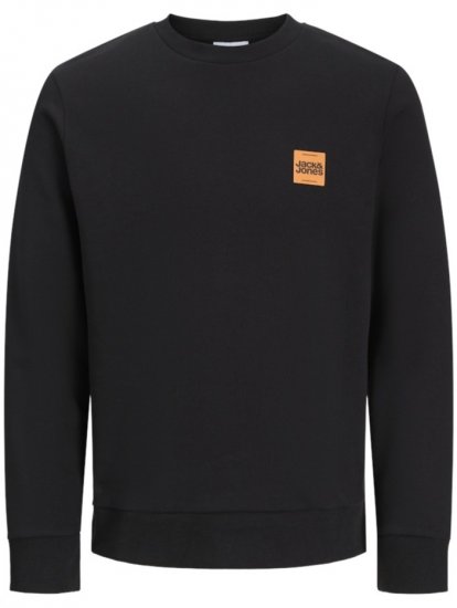 Jack & Jones Brandy Crew Neck Sweatshirt Black - φούτερ/Φούτερ με κουκούλα - φούτερ/Φούτερ με κουκούλα ανδρικά μεγάλα μεγέθη 