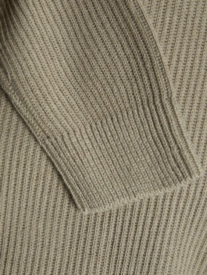 Jack & Jones Pannel Knit Half Zip Pullover Crockery - φούτερ/Φούτερ με κουκούλα - φούτερ/Φούτερ με κουκούλα ανδρικά μεγάλα μεγέθη 