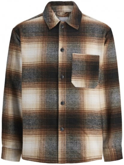 Jack & Jones Zac Long Sleeve Heavy Brush Overshirt Monks Robe - Πουκάμισα - Aνδρικά πουκαμισα μεγαλα μεγάλα μεγέθη
