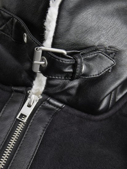 Jack & Jones Cole Aviator Jacket Black - Μπουφάν - Aνδρικά μπουφαν μεγάλα μεγέθη