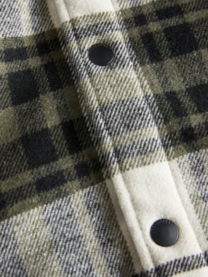 Jack & Jones Zac Teddy Long Sleeve Overshirt Jacket Dusty Olive - Μπουφάν - Aνδρικά μπουφαν μεγάλα μεγέθη