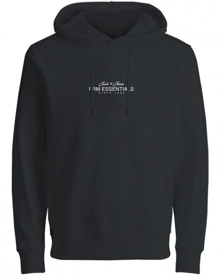 Jack & Jones Casper Sweatshirt Black - φούτερ/Φούτερ με κουκούλα - φούτερ/Φούτερ με κουκούλα ανδρικά μεγάλα μεγέθη 