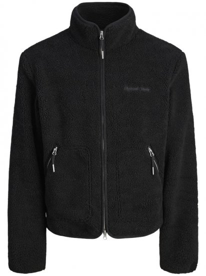 Jack & Jones Norrebro Teddy Jacket Black - Μπουφάν - Aνδρικά μπουφαν μεγάλα μεγέθη