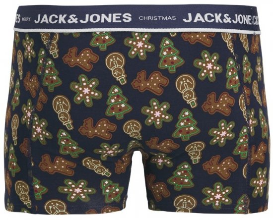 Jack & Jones Gingerbread Trunks 3-Pack Black - Εσώρουχα/Μαγιό - Aνδρικά Εσώρουχα μεγάλα μεγέθη