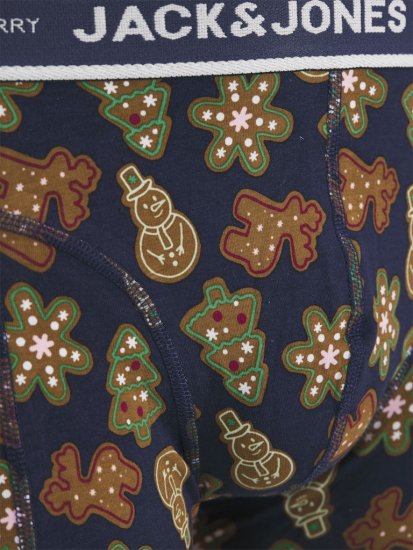 Jack & Jones Gingerbread Trunks 3-Pack Black - Εσώρουχα/Μαγιό - Aνδρικά Εσώρουχα μεγάλα μεγέθη