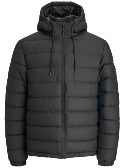 Jack & Jones Point PU Puffer Jacket Black - Μπουφάν - Aνδρικά μπουφαν μεγάλα μεγέθη