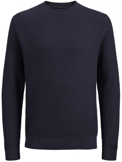 Jack & Jones Barkley Crew Neck Knitted Sweater Night Sky - φούτερ/Φούτερ με κουκούλα - φούτερ/Φούτερ με κουκούλα ανδρικά μεγάλα μεγέθη 