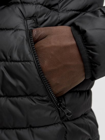 Jack & Jones Elvis Light Puffer Collar Jacket Black - Μπουφάν - Aνδρικά μπουφαν μεγάλα μεγέθη