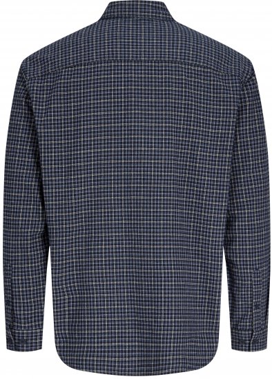 Jack & Jones Carter Check Shirt Navy Blazer - Πουκάμισα - Aνδρικά πουκαμισα μεγαλα μεγάλα μεγέθη