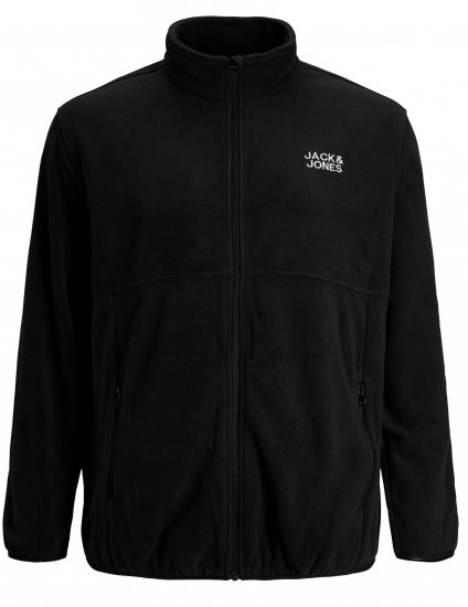 Jack & Jones Hype Fleece Black - Μπουφάν - Aνδρικά μπουφαν μεγάλα μεγέθη