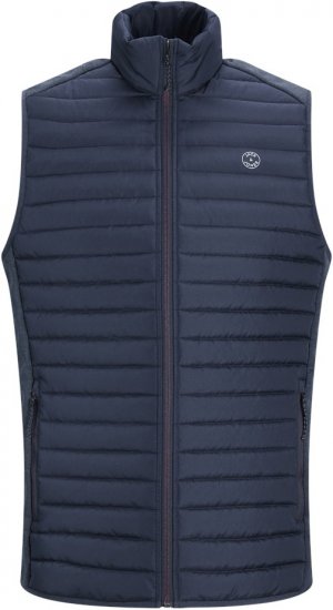Jack & Jones MULTI BODYWARMER With COLLAR Navy Blazer - Μπουφάν - Aνδρικά μπουφαν μεγάλα μεγέθη
