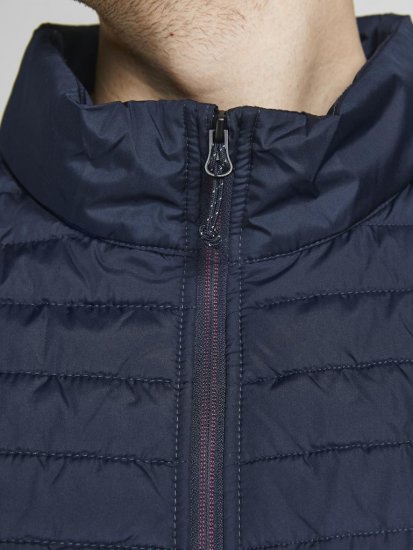 Jack & Jones MULTI BODYWARMER With COLLAR Navy Blazer - Μπουφάν - Aνδρικά μπουφαν μεγάλα μεγέθη